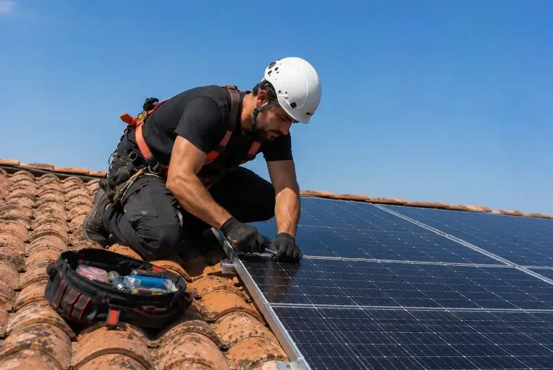 Maintenance et monitoring de panneaux solaires à Aragon